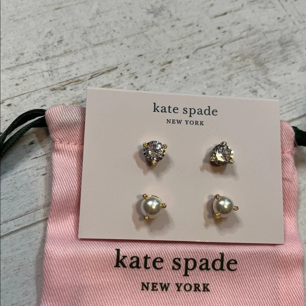 Kate Spade New York Rise and Shine Two Pair Earring Set